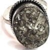 Lab Certified AAA Grade Natural Pyrite Ring Adjustable Ring Original Pyrite Crystal Money Magnet For Abundance, Prosperity & Manifestation For Men & Women