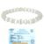 Natural Crystal Selenite Bracelet 8mm Stretchable Original Semi Precious Gemstone Bracelet For Crown Chakra, Aura Cleansing, Purification and Peace