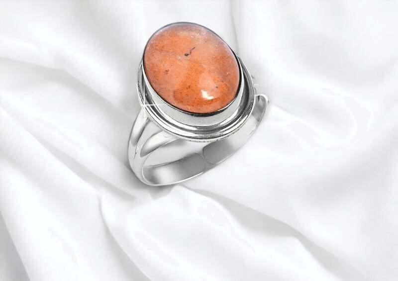 Divinity Certified Sun Stone Adjustable Crystal Ring - for Love Protection and Joy in Life - Unisex Adjustable Ring - Image 2