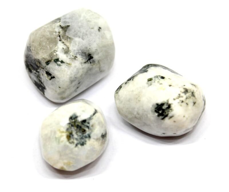 Rainbow Moonstone Natural Healing Crystal Tumble Stone (Value Pack of 2 AAA Grade Natural Tumbles)