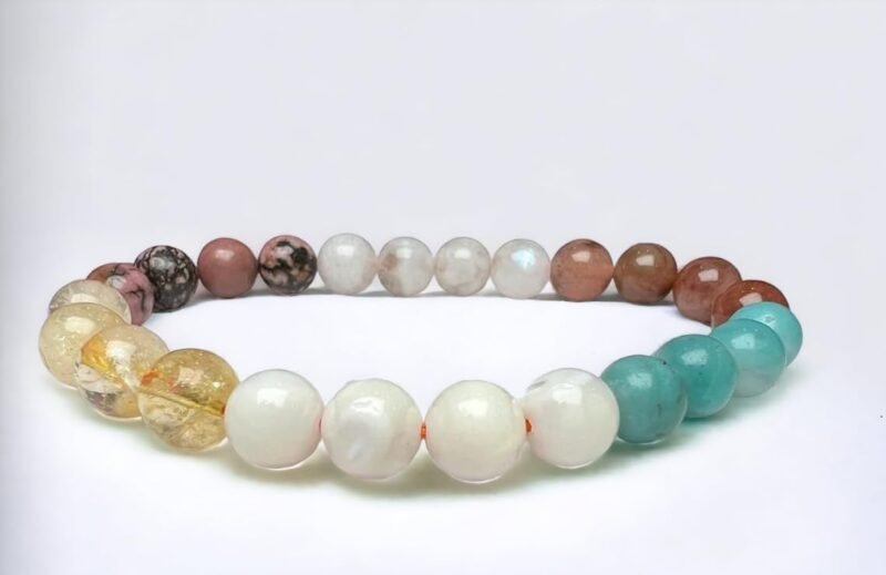 Divinity Healing Crystals Zodiac Natural Crystal Cancer Sun Sign ???? ???? Certified Unisex Bracelet Original Natural 8 mm Stone Beads with Palo Santo Smudge