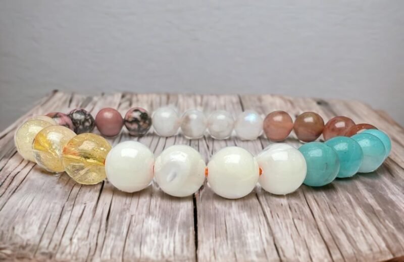 Divinity Healing Crystals Zodiac Natural Crystal Cancer Sun Sign ???? ???? Certified Unisex Bracelet Original Natural 8 mm Stone Beads with Palo Santo Smudge