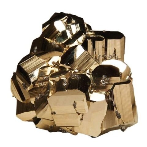 Pyrite Stone Original Cluster Samples - High Energy Natural Iron Pyrite Stone Gold Rock Reiki Crystal Used for Increased Willpower and Manifestation (Certified Pyrite) (200 Grams Plus Approx.)