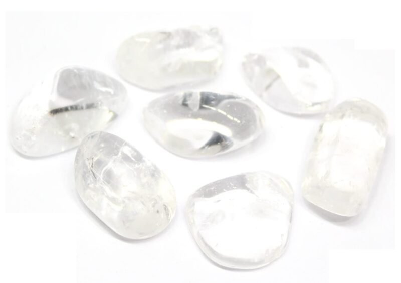 Clear Quartz Natural Healing Crystal Tumble Stone (Value Pack of 2 AAA Grade Natural Tumbles)