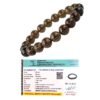 Natural Smoky Quartz Bracelet AAA Grade Certified 10mm Stretchable Original Real Crystal Bracelet For Grounding, Root Chakra, Detoxification & Manifestation For Men & Women