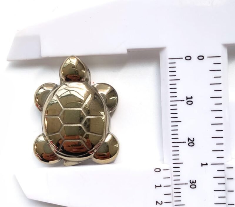 Pyrite Tortoise Carving, Pyrite Carved Lab Certified Crystal Tortoise Home Decoration, Gold Pyrite Crystal Tortoise Pocket Stone , Crystal Healing Stone / Pocket Pyrite Tortoise for Abundance