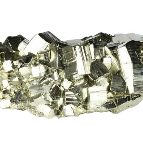 Peru Pyrite Stone Original Cluster - High Energy Natural Iron Pyrite Stone Gold Rock (333 Carat) Used for Increased Willpower and Manifestation with Palo Santo Smudge Stick and Divine Pine Wood Box