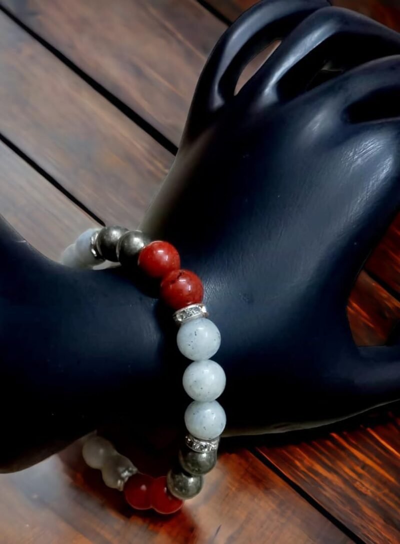 Divinity Healing Crystals Zodiac Natural Crystal Gemini Sun Sign ????? ???? Certified Unisex Bracelet Original Natural 8 mm Stone Beads with Palo Santo Smudge - Image 9