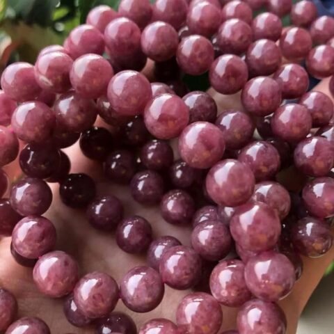 Lab Certified AAA Grade Natural Pink Tourmaline (Rubellite) Unisex Bracelet 8mm Strechable Original Real Crystal Bracelet For Communication, Stress Relief & Meditation