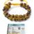 Original Tiger Eye Certified Double Layered Unisex Bracelet with 8 mm Beads to Harness Courage and Strength and Release Hesitation