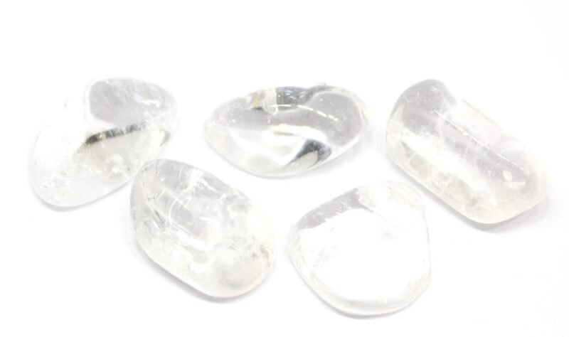 Clear Quartz Natural Healing Crystal Tumble Stone (Value Pack of 2 AAA Grade Natural Tumbles)