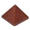 Divine Natural Red Goldstone Certified Pyramid - 2" Inch Crystal Certified Pyramid for Positive Energy, Vastu, Reiki, Feng Shui and Chakra Healing Energy Balancing