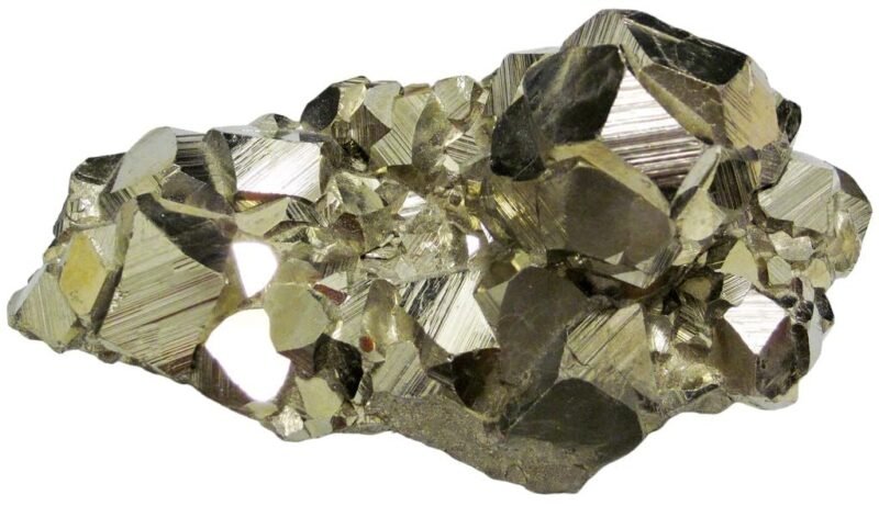 Natural Peru Pyrite Original Cluster Geodes for Willpower Success Wealth Manifestation Stone to Attract Money (30 Grams + to 200 Grams + Approx.)