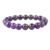 Natural Amethyst Bracelet AAA Grade Certified 10mm Unisex Stretchable Original Real Crystal Bracelet For Crown Chakra, Prosperity & Manifestation