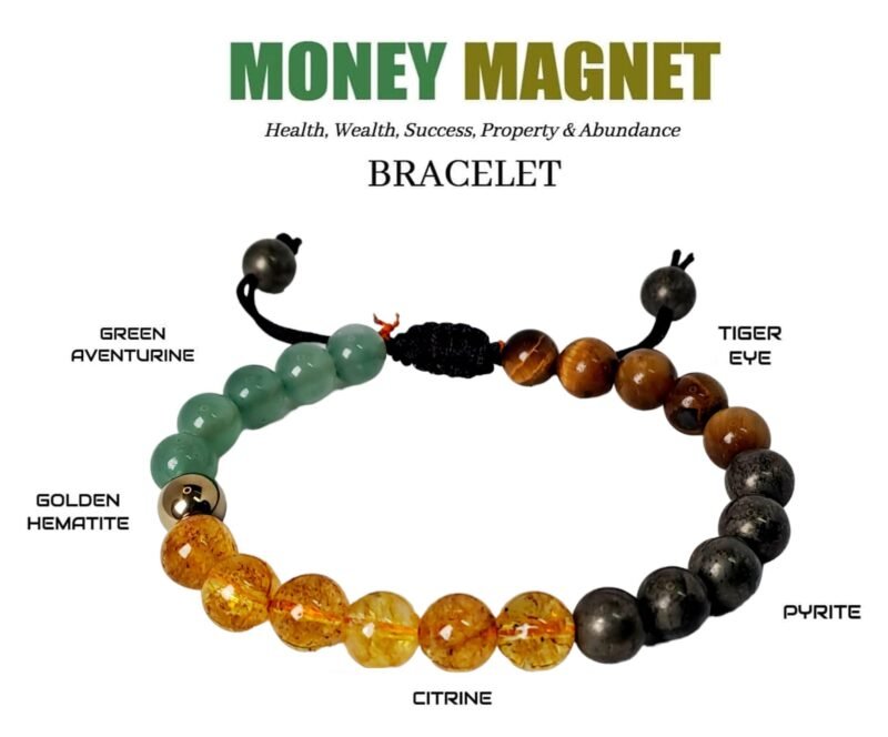 Divinity Natural Pure Certified Unisex Bracelet Super AAA Quality for Healing Meditation Success and Abundance (Money Magnet)