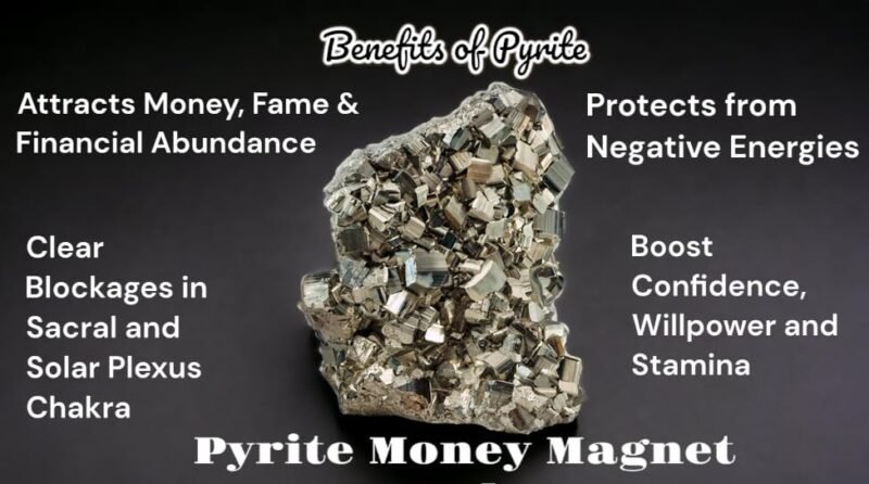 Divine Spirituals Peruvian Natural Pyrite Stone Original Cluster Geode Stone - Natural Energised Golden Pyrite Stone for Healing, Meditation, Willpower, Money Manifestation and Business Success