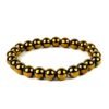 Natural Certified 8MM Healing Crystal Gem Stone Crystal Bracelet for Men and Women (Golden Pyrite Bracelet)
