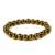 Natural Certified 8MM Healing Crystal Gem Stone Crystal Bracelet for Men and Women (Golden Pyrite Bracelet)