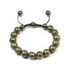 Natural Pyrite Stone Originial Real Crystal Lab Certified 8 mm Adjustable Thread Bracelet for Men and Women for Good Luck, Love, Abundance, Healing and Meditation