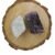 Amazonite and Amethyst AAA Grade Raw Natural Crystal Combo with Wooden Natural Bark Coaster for Healing, Meditation and Manifestation