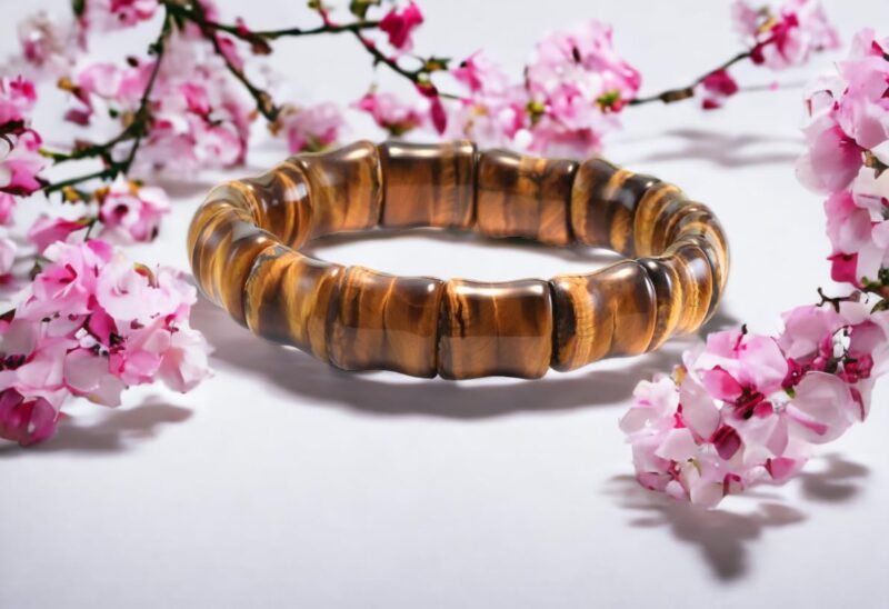 Natural Tiger Eye Real Pure Crystal Flat Faceted Certified 10 Mm Bracelet For Men And Women For Good Luck, Love, Abundance, Healing And Meditation - Image 2