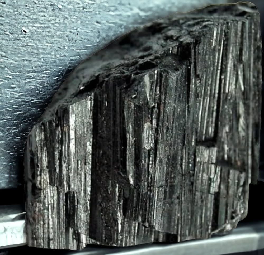 Divinity Big Black Tourmaline Natural and Pure Stone 1418 Grams Big Rock Lab Certified for protection against negative influences