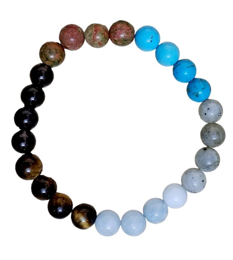 Zodiac Scorpio Sun Sign ??????? ???? Certified Bracelet Original Natural 8 mm Stone Beads (Unisex) with Palo Santo Stick