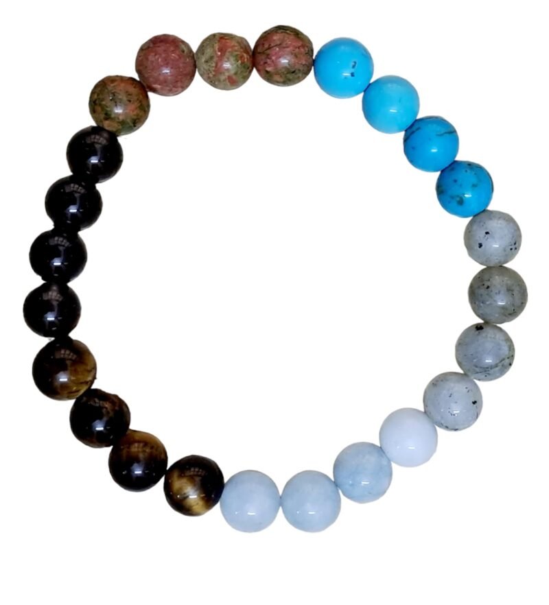 Zodiac Scorpio Sun Sign ??????? ???? Certified Bracelet Original Natural 8 mm Stone Beads (Unisex) with Palo Santo Stick - Image 3