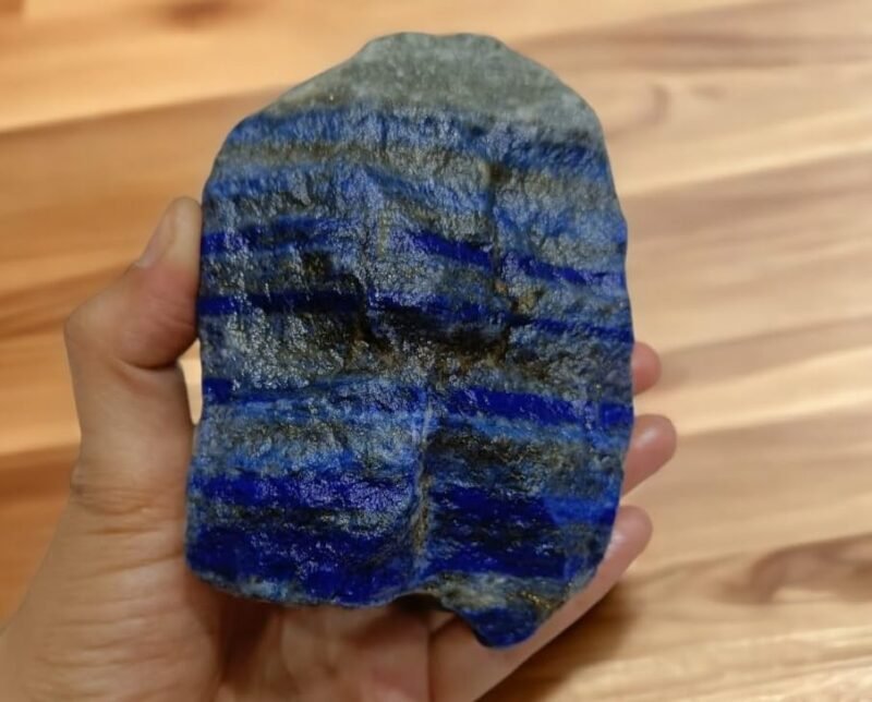 Divinity Big Lapis Lazuli Raw Natural and Pure Stone 1078 Grams Big Rock Lab Certified - Throat Chakra Balancing Healing Meditation Rock