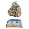 Golden Pyrite Big Stone Original Crystal Lab Certified Cluster Geode - High Energy Natural Iron Pyrite Stone Gold Rock Reiki Crystal Stone For Abundance (740 Grams) with Pine Wood Box