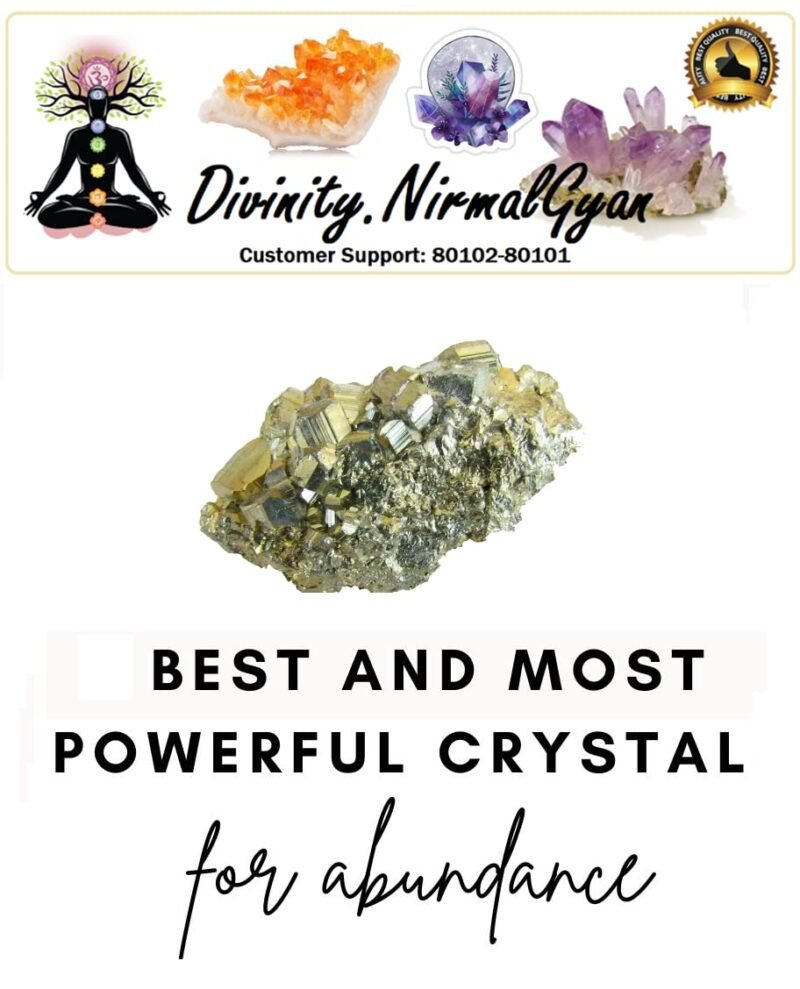 Divine Pyrite Stone Original Crystal Cluster - High Energy Natural Iron Pyrite Stone Gold Rock Reiki Crystal Used for Increased Willpower and Manifestation | Peruvian Pyrite | Crystal Stone For Abundance - Image 3