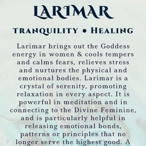 Natural Larimar Crystal Bracelet Lab Certified 8 mm Semi Precious Gemstone Unisex AAA Grade Premium Stretchable Band Bracelet for Healing Meditation and Manifestation