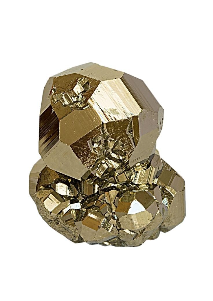 Pyrite Stone Original Cluster Samples - High Energy Natural Iron Pyrite Stone Gold Rock Reiki Crystal Used for Increased Willpower and Manifestation (Certified Pyrite) (170 Grams Plus Approx.)