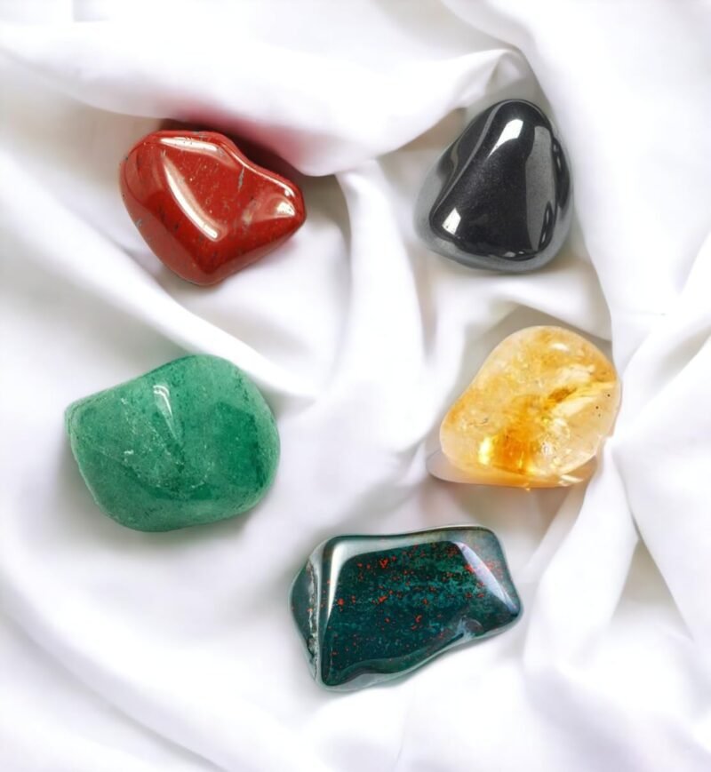 Zodiac Natural Crystal Tumble Set Virgo Zodiac Sun Sign Premium Birthstone Gemstone Tumble Crystal Kit for Healing Meditation Financial Abundance and Good Luck - Image 9