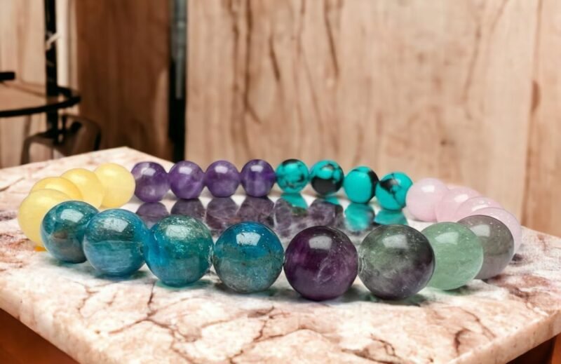 Divine Spirituals Pisces Sun Sign Natural Crystal Certified Unisex Bracelet Original Natural 8 mm Stone Beads with Palo Santo Smudge - Image 7