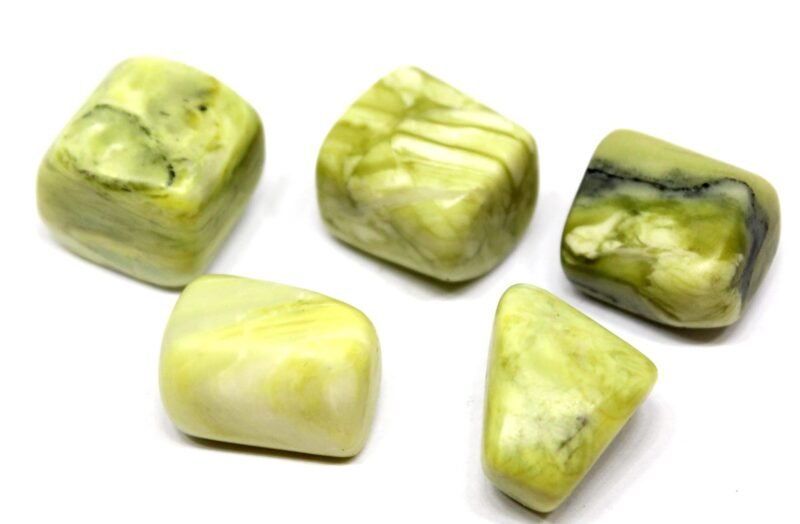 Serpentine Natural Healing Crystal Tumble Stone (Value Pack of 2 AAA Grade Natural Tumbles)