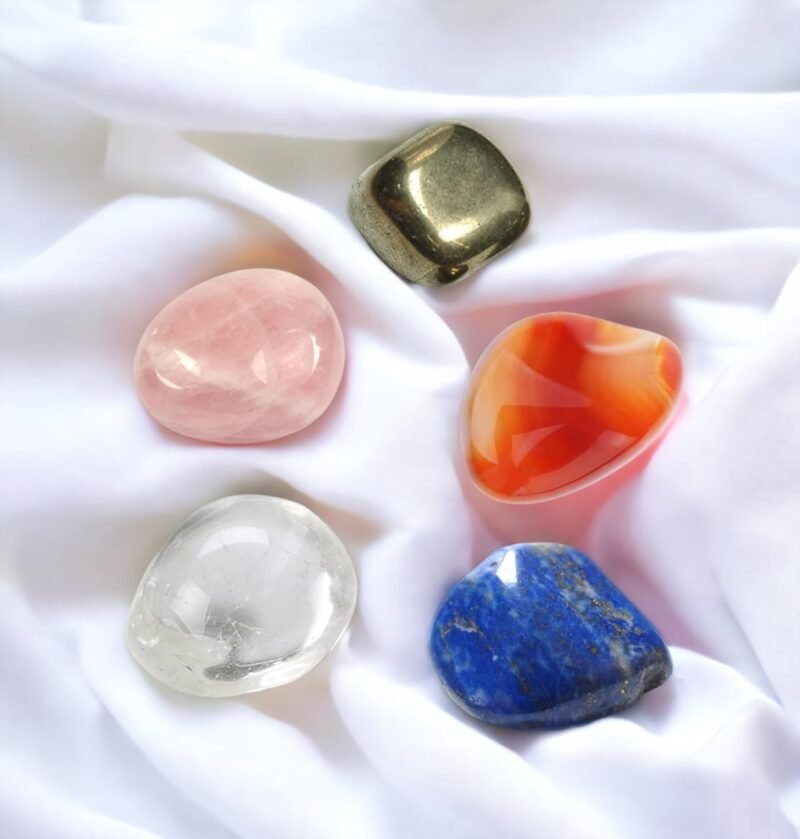 Zodiac Natural Crystal Tumble Set Taurus Sun Sign Premium Birthstone Gemstone Tumble Crystal Kit for Healing Meditation Financial Abundance and Good Luck - Image 9