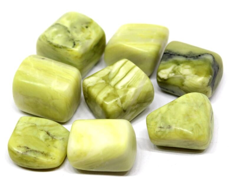 Serpentine Natural Healing Crystal Tumble Stone (Value Pack of 2 AAA Grade Natural Tumbles)
