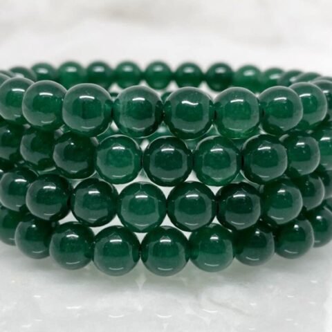 Natural Green Jade Real Pure Crystal Certified 8 mm Bracelet for Men and Women for Good Luck, Love, Abundance, Healing and Meditation