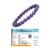 Natural Amethyst Bracelet Original Certified 8mm Round Beaded Unisex Real Crystal Bracelet for Spiritual Growth, Crown Chakra & Intuition