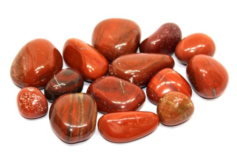 Red Jasper Natural Healing Crystal Tumble Stone (Value Pack of 2 AAA Grade Natural Tumbles)