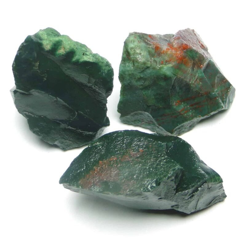 Divine Natural Blood Stone Raw Rough Stones. Weight : 100 to 150 Grams Approx. | Pack of 1 to 4 Beautiful Natural Raw Stones | Hand Picked and Cleaned - Image 3