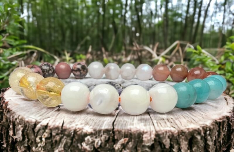 Divinity Healing Crystals Zodiac Natural Crystal Cancer Sun Sign ???? ???? Certified Unisex Bracelet Original Natural 8 mm Stone Beads with Palo Santo Smudge