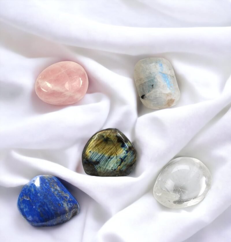 Zodiac Natural Crystal Tumble Set Libra Zodiac Sun Sign Premium Birthstone Gemstone Tumble Crystal Kit for Healing Meditation Financial Abundance and Good Luck - Image 3