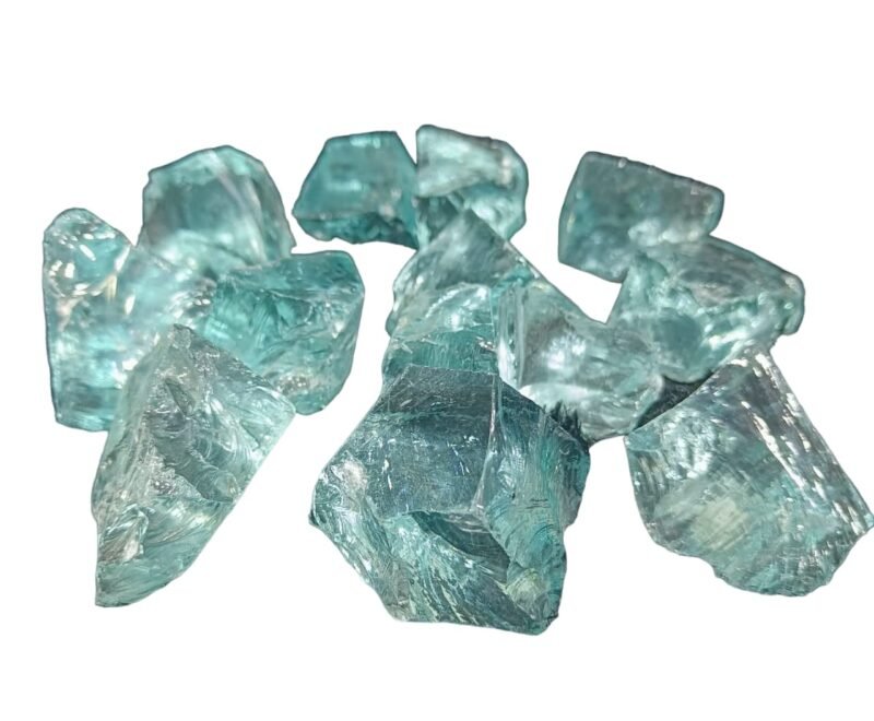 Natural Healing Aqua Blue Obsidian AAA Grade Raw Natural Healing Crytal Crystal Stone for Healing and Meditation 200 Grams - Pack of 4 to 8 Beautiful Crystals