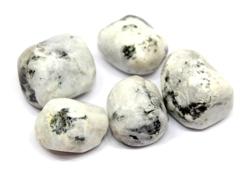 Rainbow Moonstone Natural Healing Crystal Tumble Stone (Value Pack of 2 AAA Grade Natural Tumbles)
