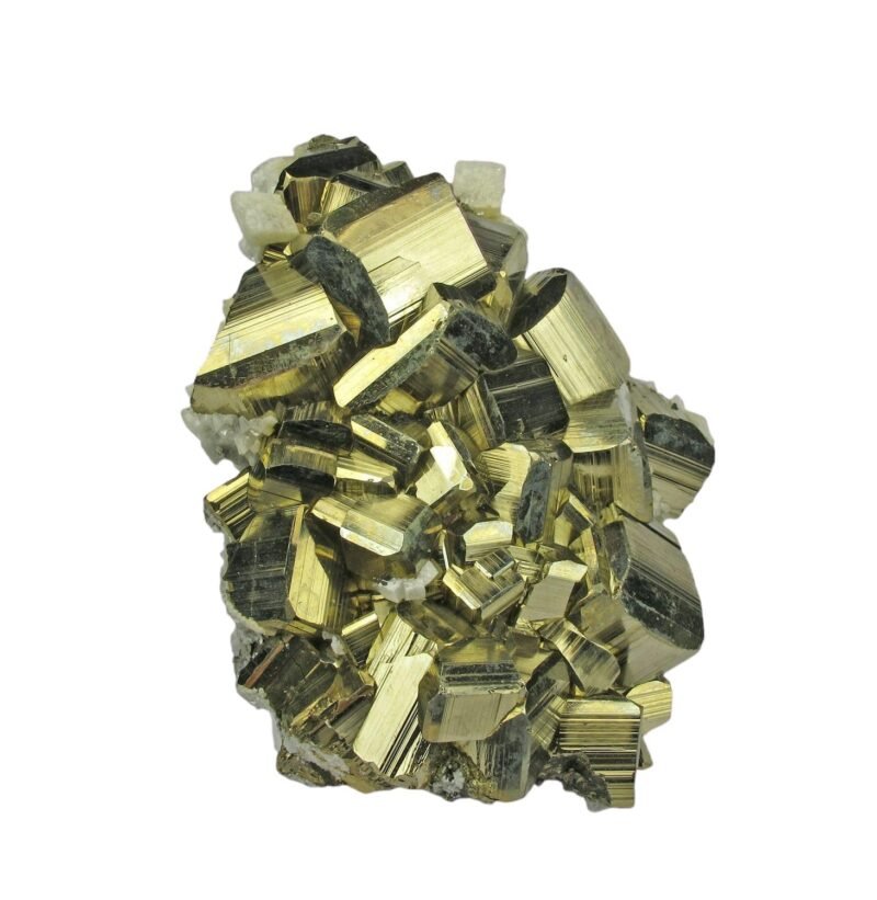 Divine Spirituals Natural Golden Peru Pyrite Stone Original Cluster - High Energy Natural Iron Pyrite Rock Reiki Crystal for Manifestation to Attract Wealth & Abundance