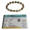 Divine Spirituals Golden Pyrite Certified Cubical Beads Bracelet for Men and Women - Money Magnet Bracelet for Financial Abundance, Prosperity and Business Success