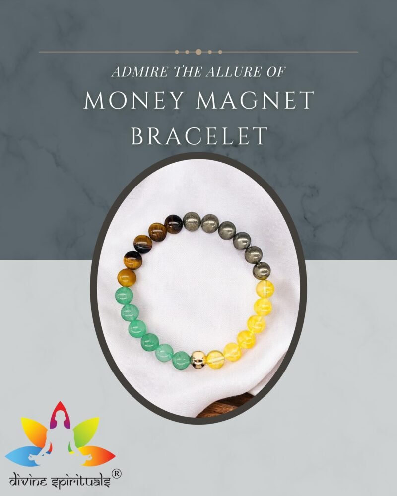 Natural Money Magnet Bracelet AAA Grade Certified 8mm Unisex Stretchable Original Real Crystal Bracelet For Wealth, Prosperity, Abundance & Manifestation