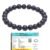 Natural Lava Bracelet Lab-Certified AAA Grade 8mm Stretchable Original Unisex Bracelet For Root Chakra, Grounding Energy, Protection, Protection & Manifestation